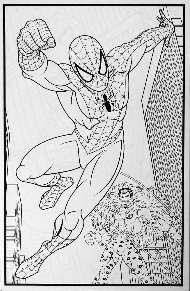 SpiderFan.org - Comics : Spider-Man 18 Giant Coloring Pages (Crayola)