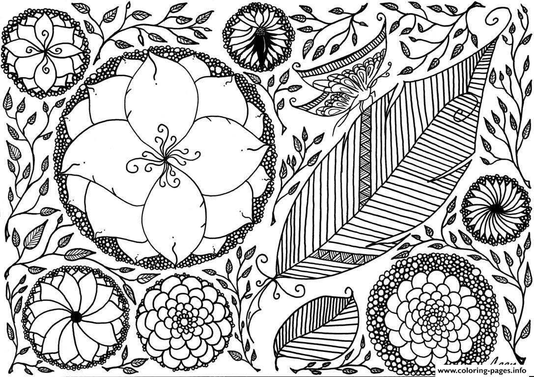Print adult leen margot spring Coloring pages