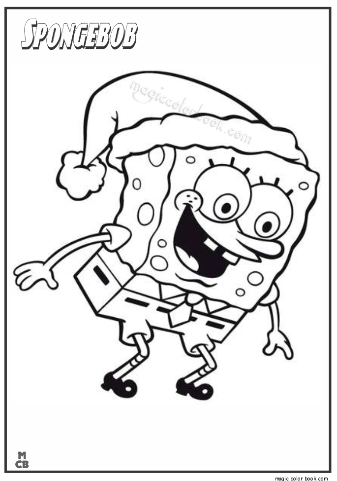 SpongeBob christmas Coloring Pages