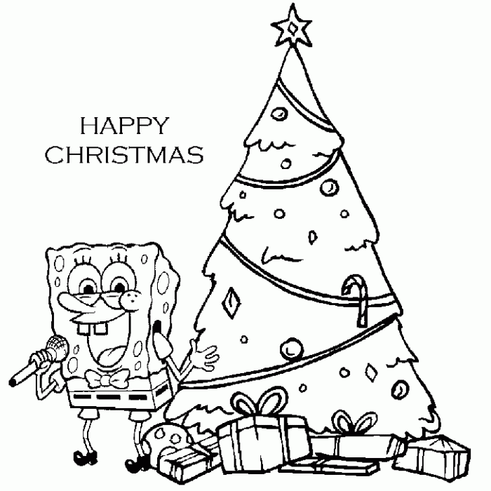 Spongebob Coloring Pages Online : Patrick as Santa Coloring Page ...