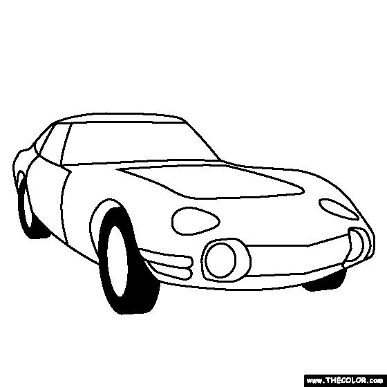 Toyota 2000GT 1967 online coloring page