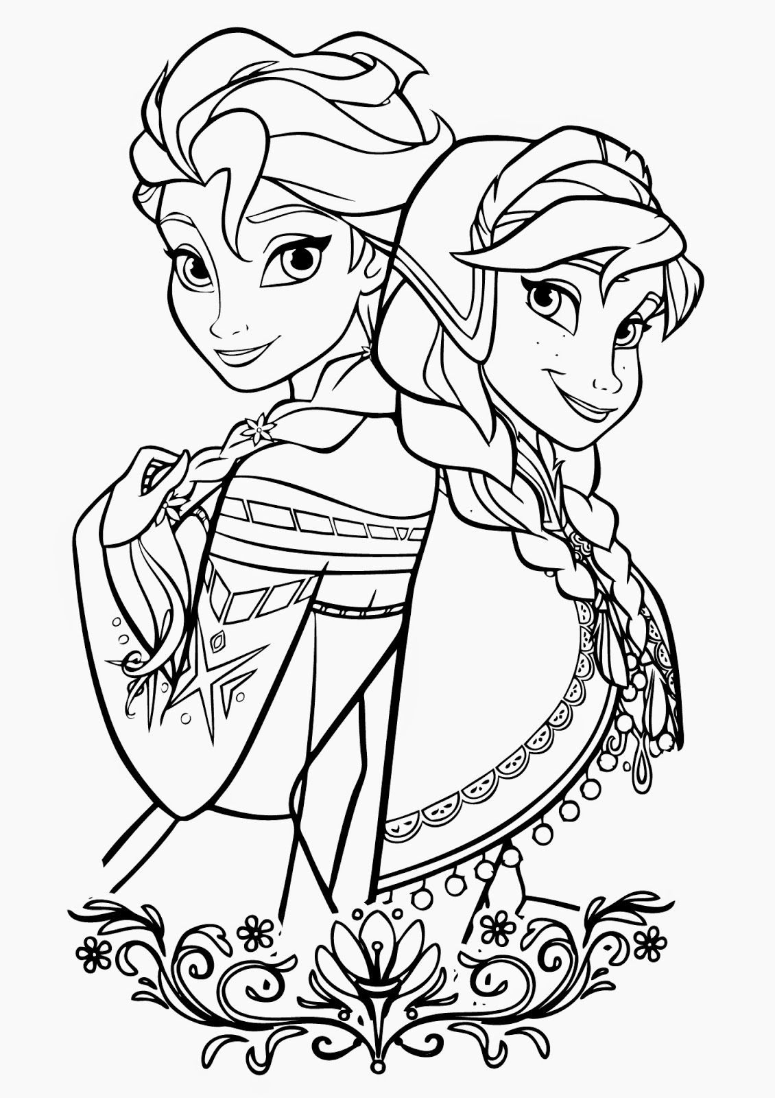 Find 15 beautiful Frozen Disney Coloring Pages free with all ...