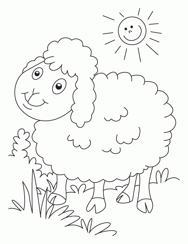 sheep coloring page 07 sheep coloring pages | Inspire Kids