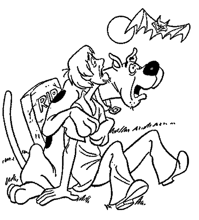 scooby doo coloring pages scoobydoo kids cute
