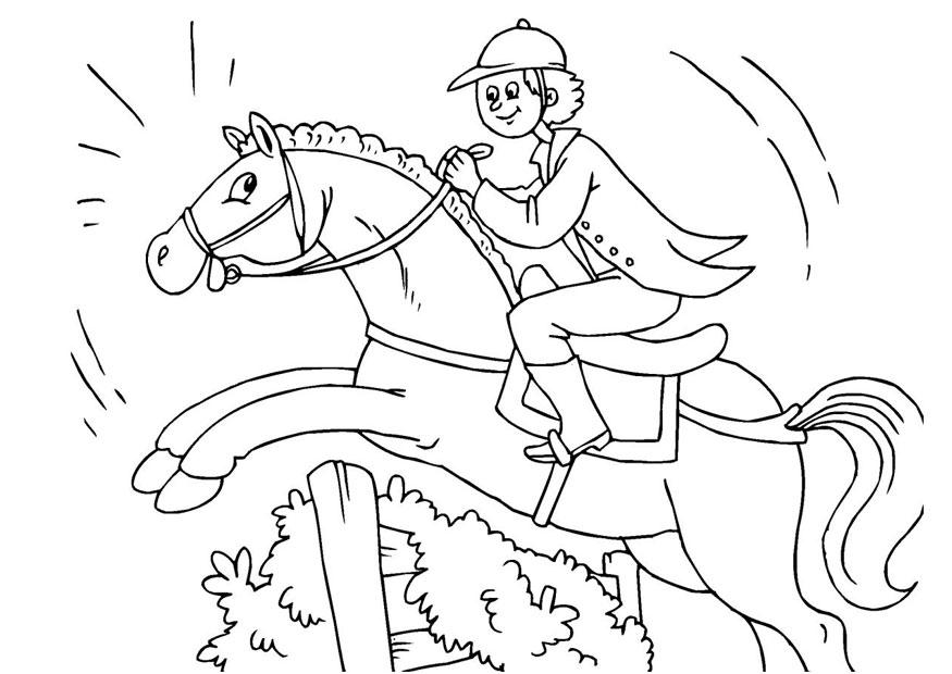 Coloring page jumping - img 25973.