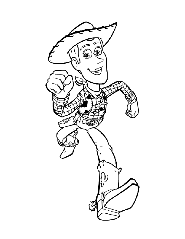coloring pages - Cartoon » Toy Story (352) - Woody