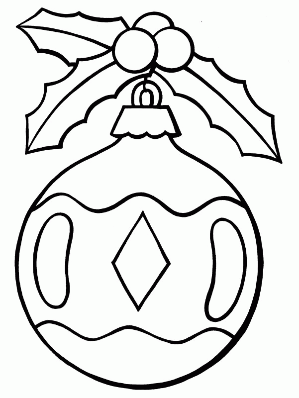 Christmas Ornament Coloring Page | Coloring Pages