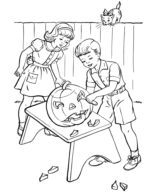 spring coloring page boy stepping into puddle