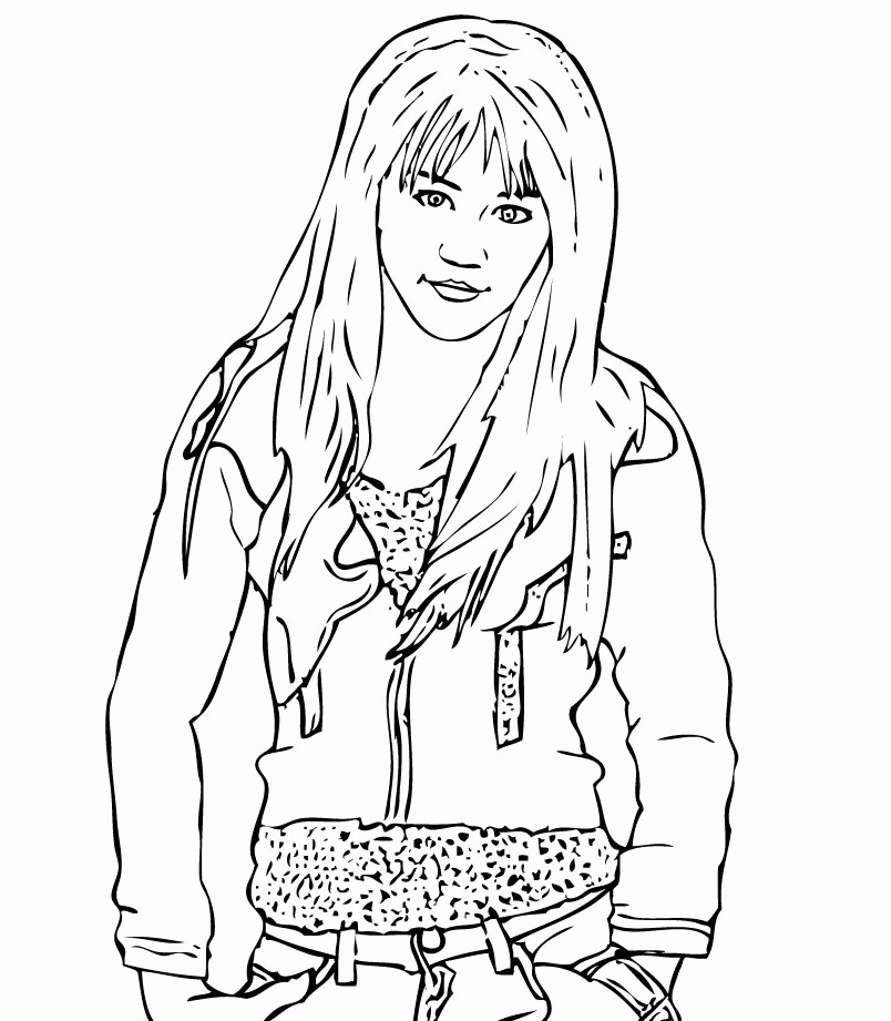 Hannah Montana Coloring Pages