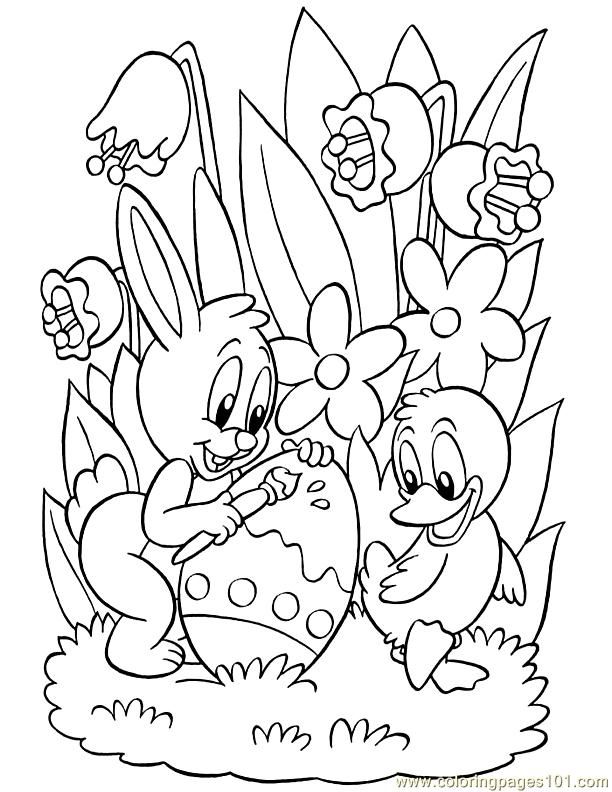 Coloring Pages 001 Easter 55 (Entertainment > Holidays) - free