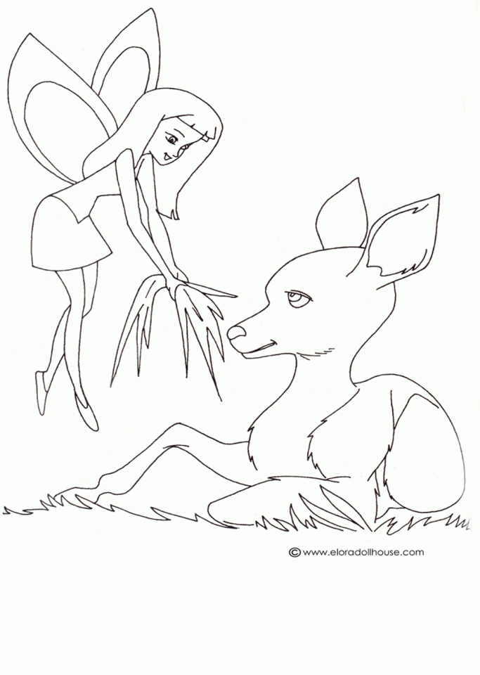Fairy 4 Coloring Page