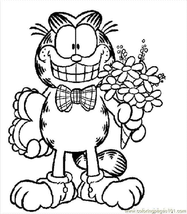 Coloring Pages Garfield7 (Cartoons > Garfield) - free printable