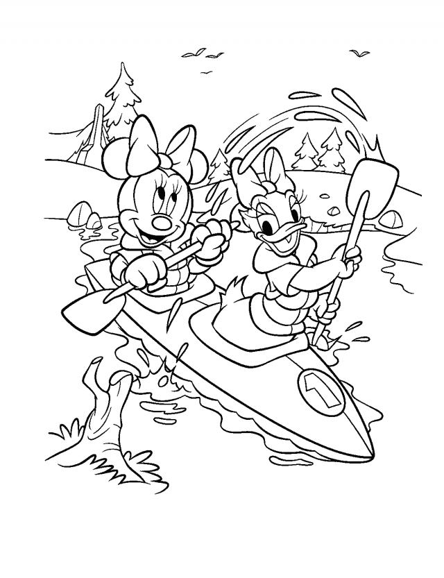 Minnie Mouse And Daisy Duck Coloring Page Id 97796 Uncategorized