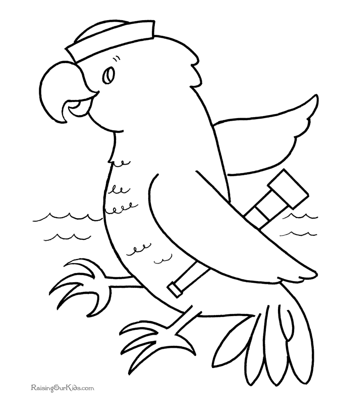 Preschool Coloring Pages Bird | Free Printable Coloring Pages