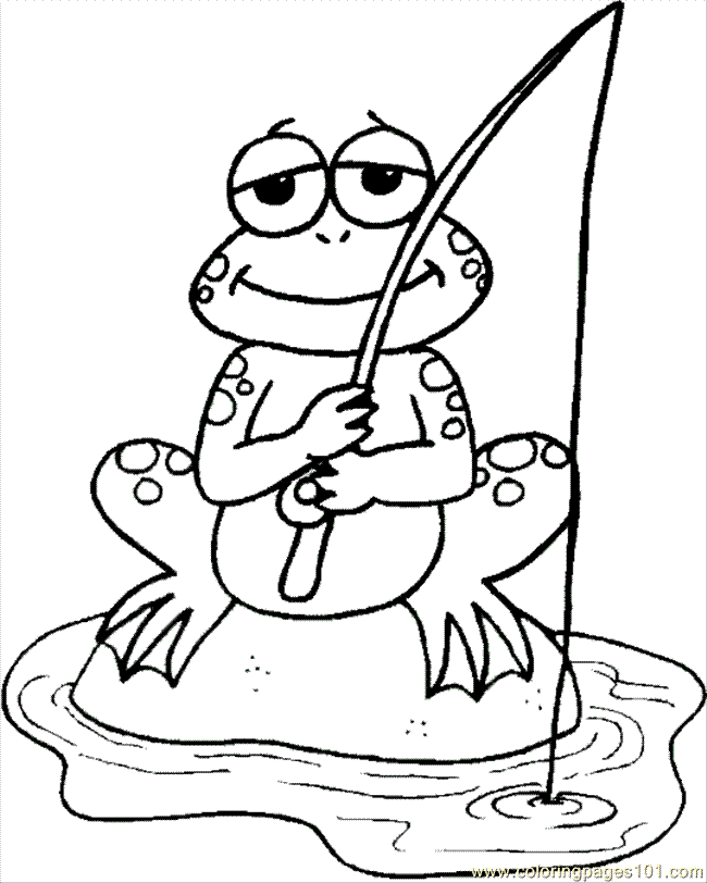 Coloring Page Big Frog Coloring Page Dragonfly Frog Coloring Page
