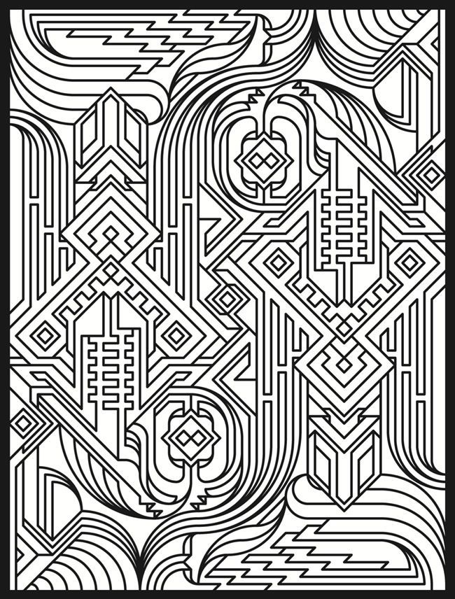 דגמי אלתר - Geometric Patterns Coloring Pages | 103 Pins