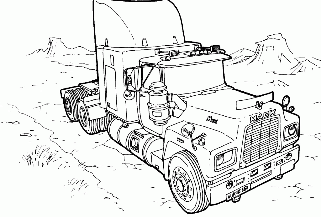 Monster Truck Coloring Pages - Free Coloring Pages For KidsFree