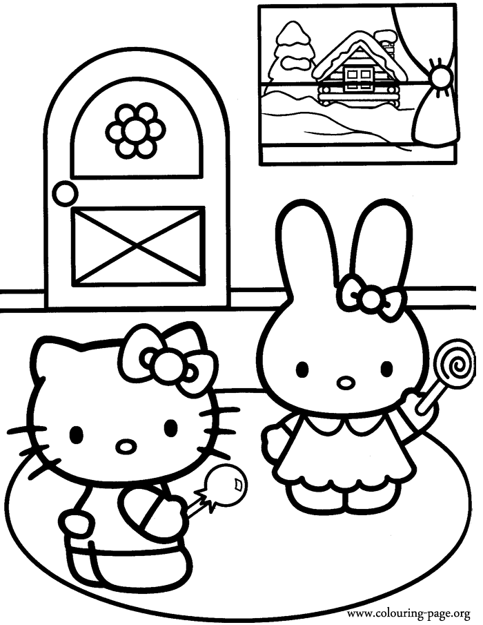 Coloring Pages Hello Kitty And Friends