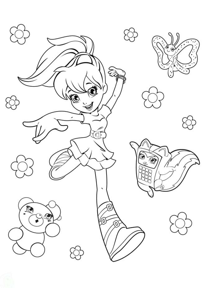 Polly Pocket Coloring Sheets - Polly Pocket Coloring Pages : Free