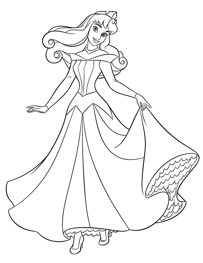 Princess Aurora Coloring Pages 100 | Free Printable Coloring Pages
