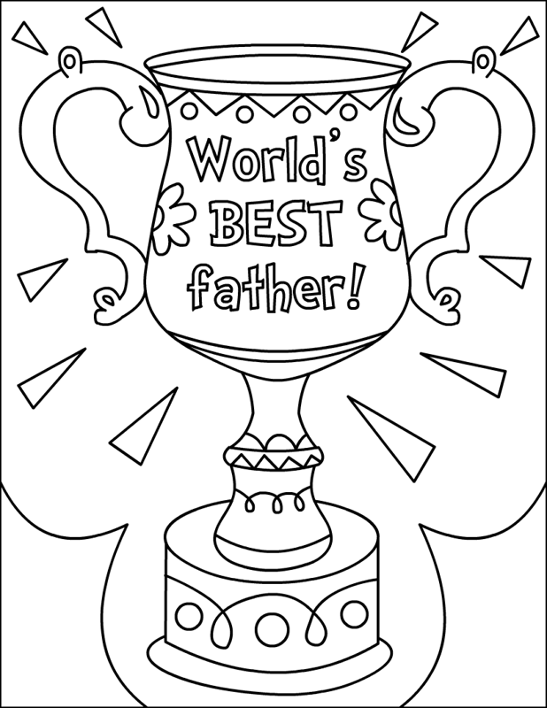 Fathers Day Free Coloring Pages 2014, Coloring Sheets for Kids