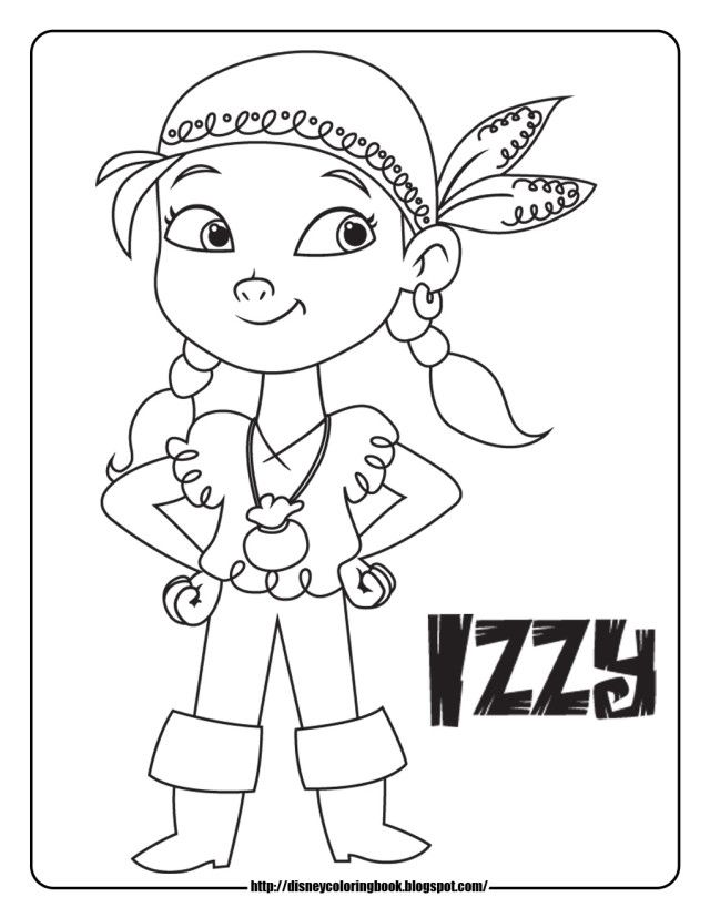 Cute Jake And The Neverland Pirate Coloring Pages | Laptopezine.