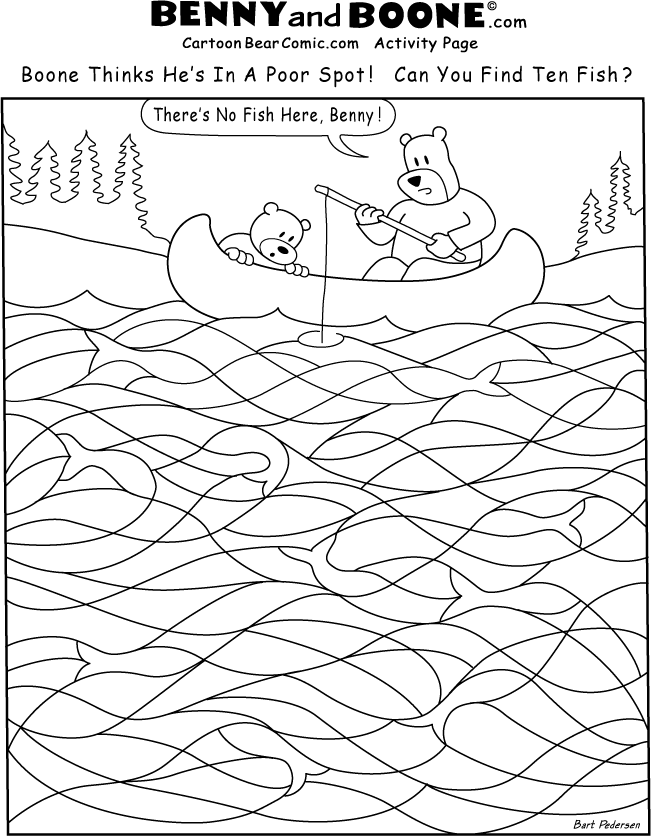 Bear Coloring Activity page