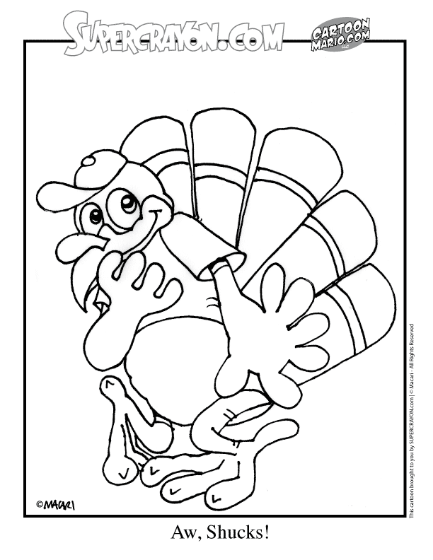 cartoon turkey Colouring Pages (page 2)
