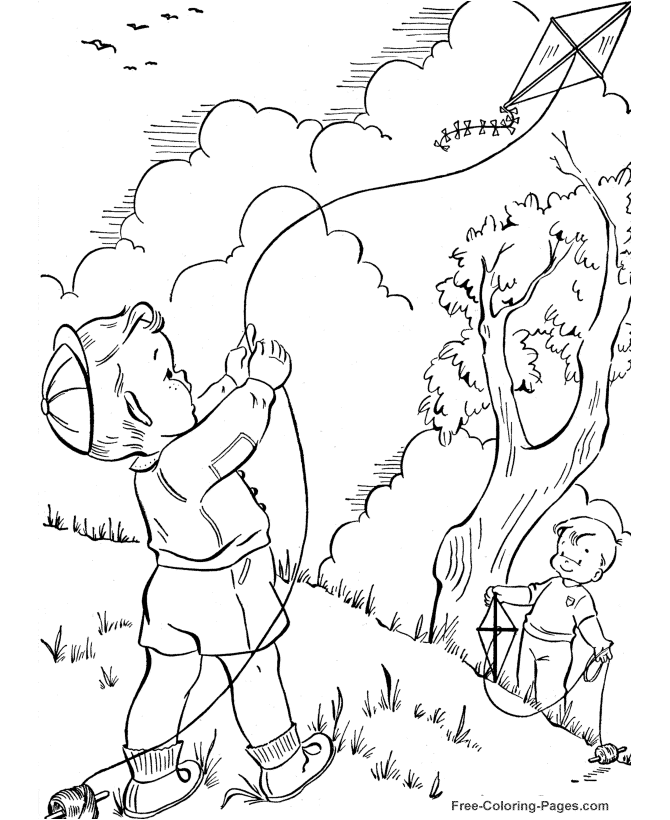 Spring Coloring Pages, Sheets and Pictures 09