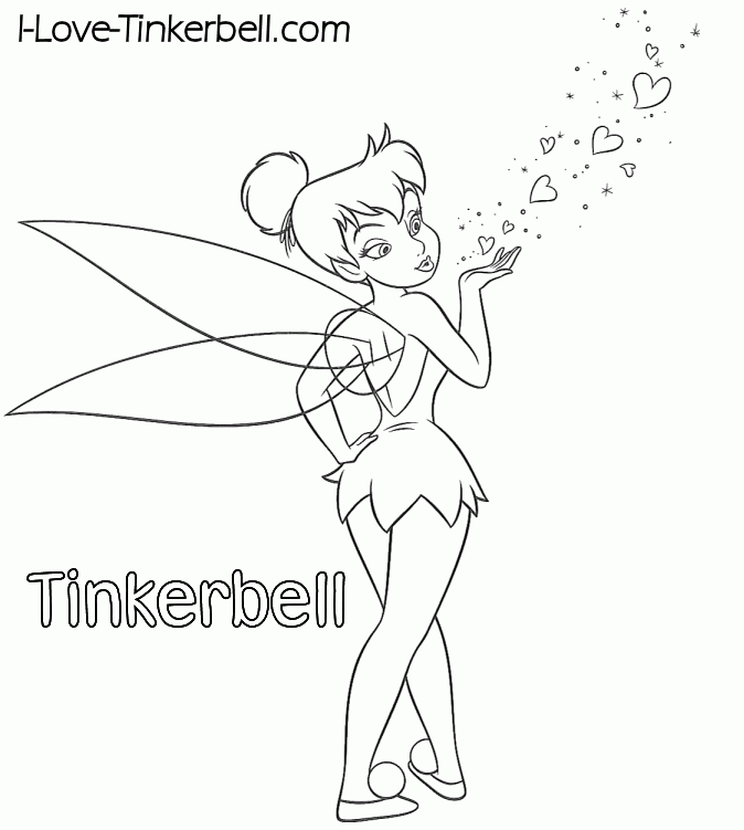 Free Tinkerbell Coloring Pages | Coloring Pages
