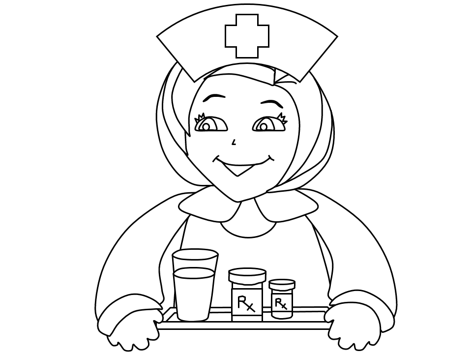 Letter N Represent Nurse Coloring Page Here Home Nurse Letter N