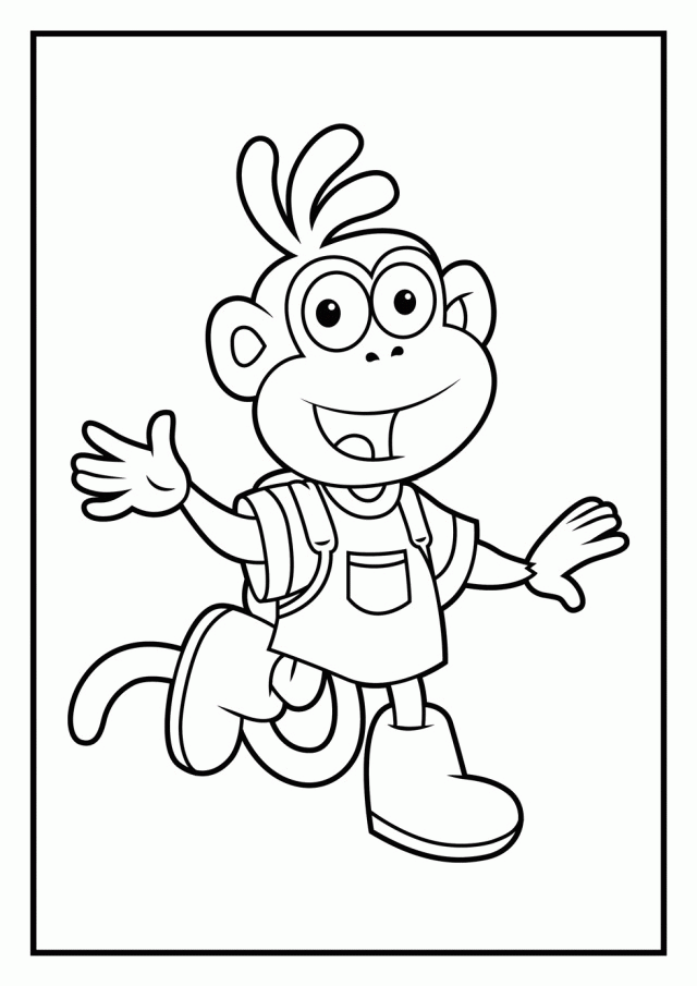 Dora Coloring Pages Diego Coloring Pages 34757 Dora And Boots