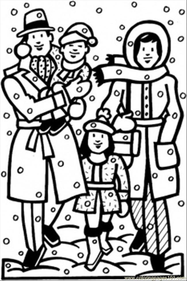 Coloring Pages Winter Time (Entertainment > Clothing) - free
