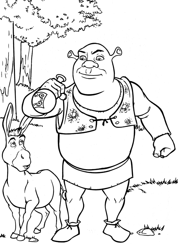 Coloring Page - Shrek coloring pages 1