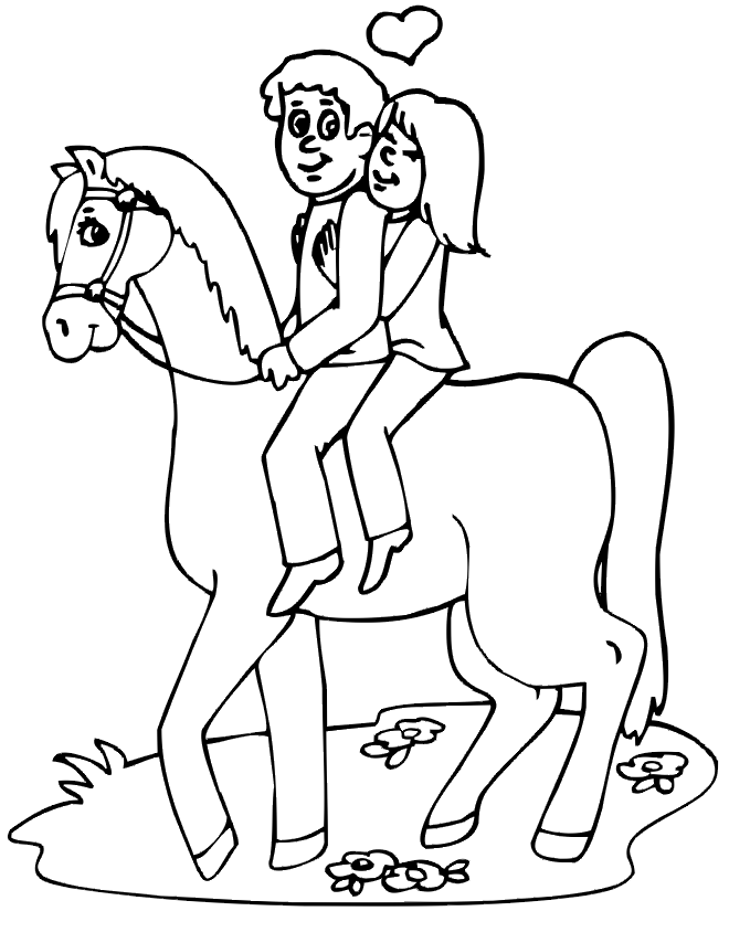 Free Printable Coloring Page Horse Mammals Horse