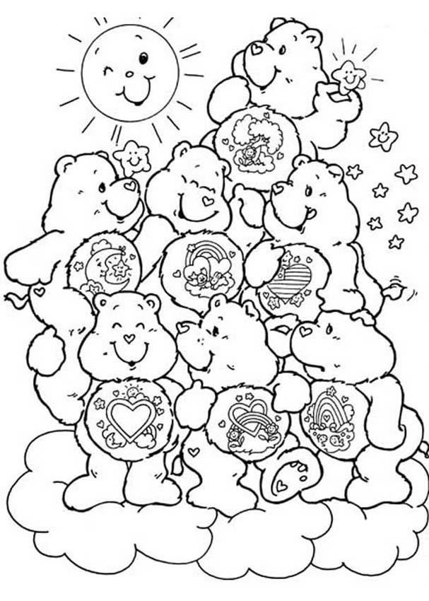 All Care Bear Coloring Pages | Coloring