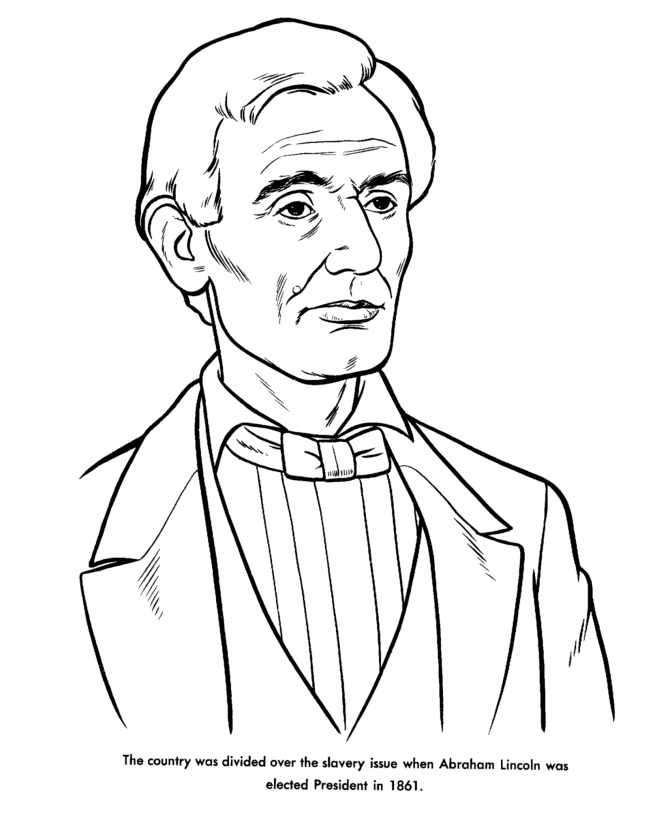 Coloring Pages Of Abraham Lincoln 305 | Free Printable Coloring Pages