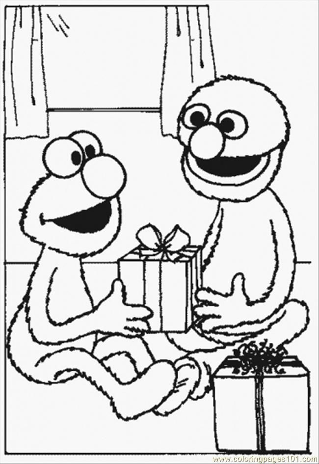 elmo family Colouring Pages