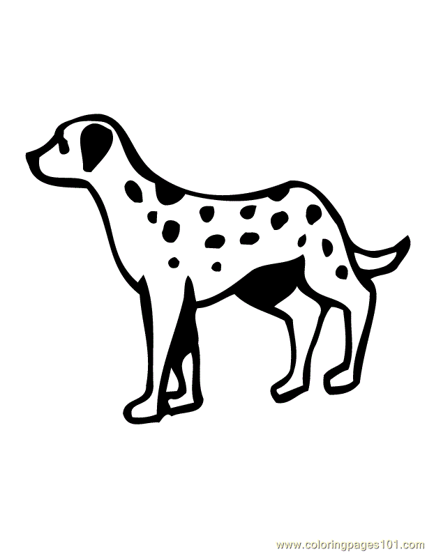 Coloring Pages Dalmation (Mammals > Dogs) - free printable