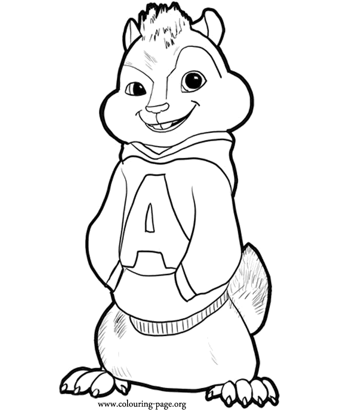 Alvin and the Chipmunks - Alvin Seville coloring page