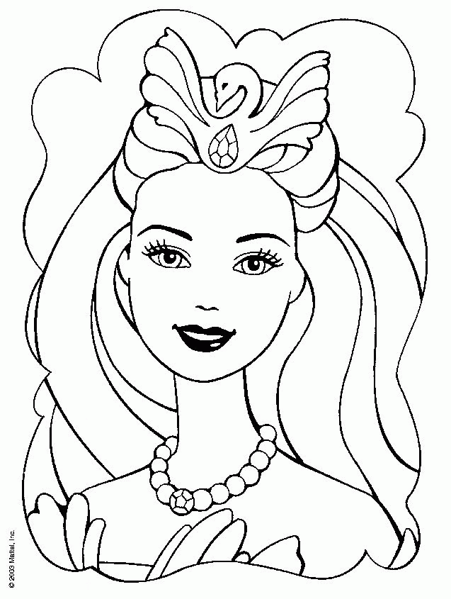 Free games for kids » Barbie fashion coloring pages 10
