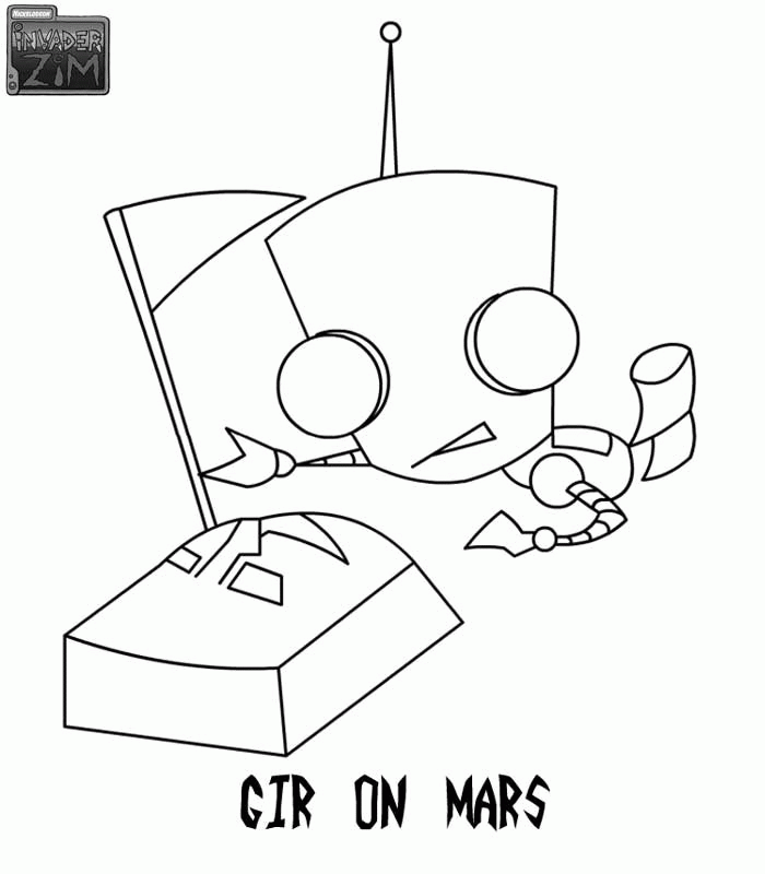 vader zim Colouring Pages