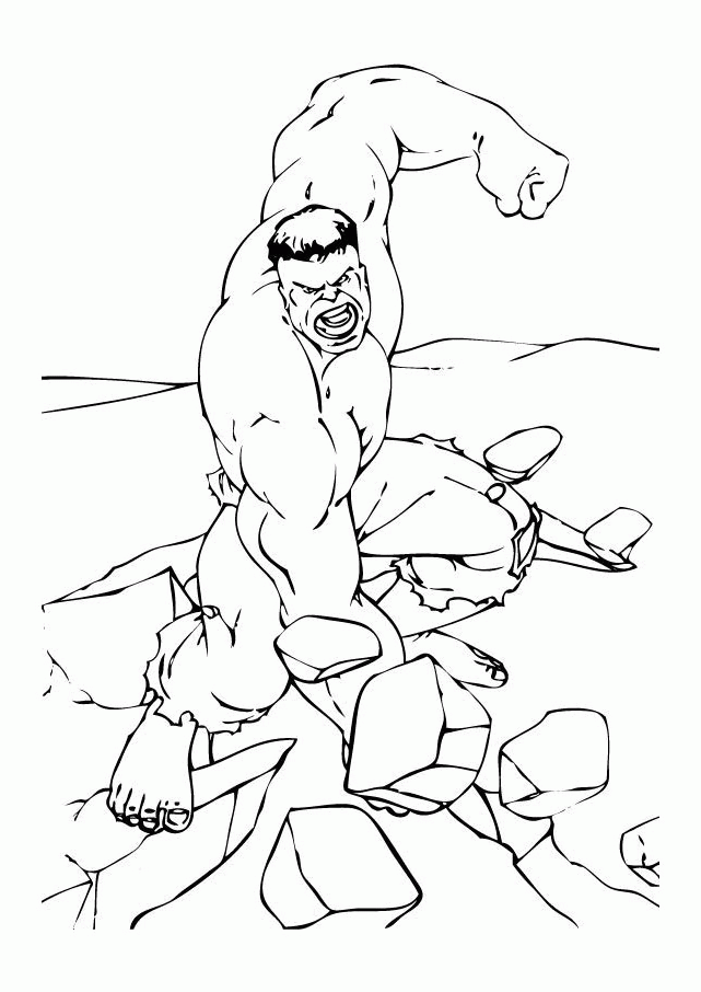 Free Printable The Hulk Coloring Pages | Coloring Pages