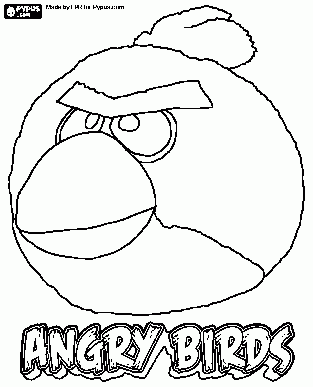 angry birds eagle Colouring Pages (page 2)
