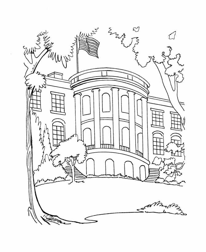 USA-Printables: The White House Coloring Pages - US Presidents