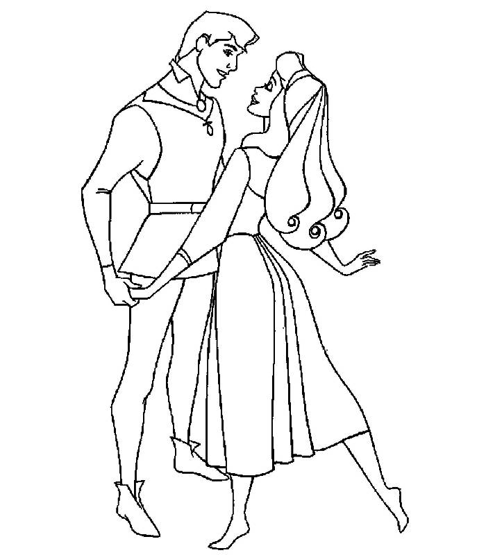 Coloring pages the sleeping beauty - picture 11