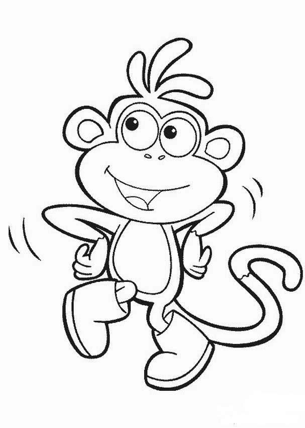 Monkey Coloring Pages - Free Coloring Pages For KidsFree Coloring