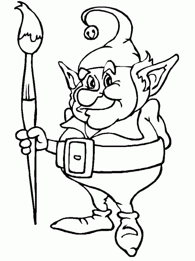 Coloring Pages Of Elves 112 | Free Printable Coloring Pages
