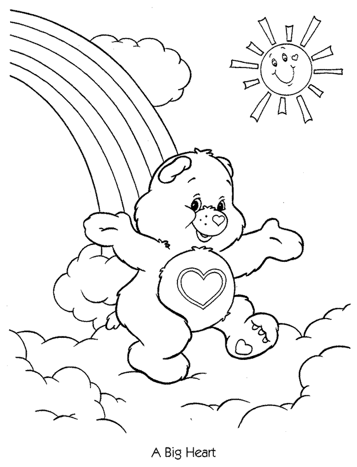Free Coloring Pages Of The Care Bears - Free Printable Coloring
