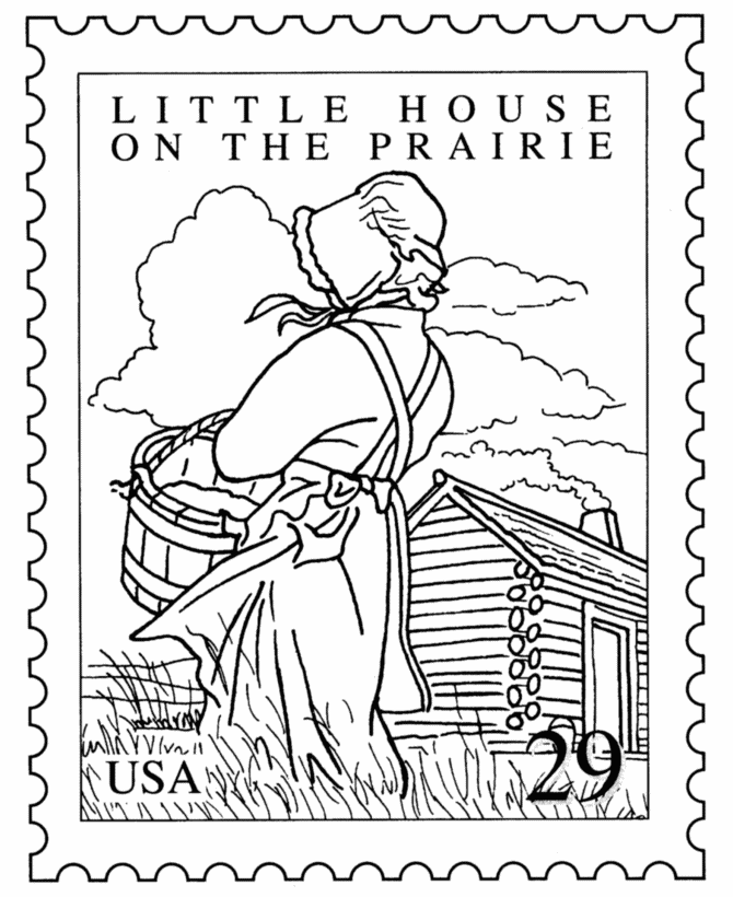 Us Postal Service Stamp Coloring Pages Authorized Usage